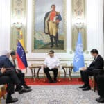 President Maduro in meeting with UN Undersecretary General for Humanitarian Affairs Martin Griffiths and the accompanying delegation. Photo: Presidential Press.