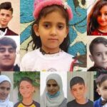 Images of several Palestinian children killed during Israeli bombing in the Gaza Strip between August 5 and 7, 2022. Photo: MEE.