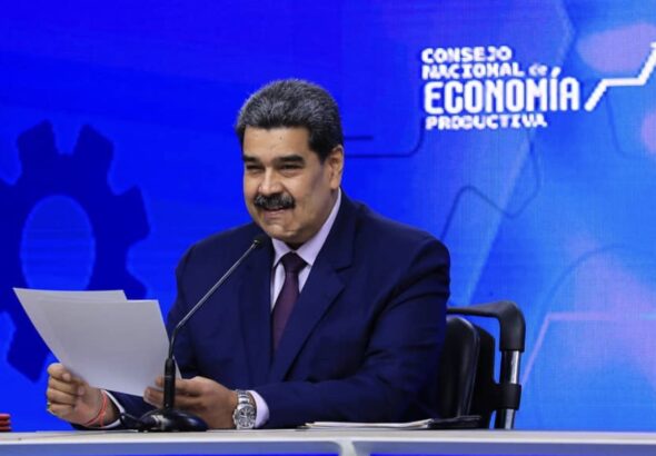 President Nicolás Maduro leads a meeting with the National Council for Productive Economy. Photo: Presidential Press.