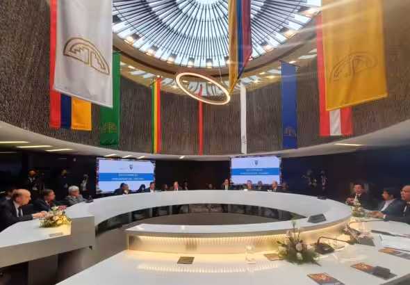 Summit of Andean Community heads of state held in Lima, Peru, this Monday, August 29, 2022. Photo: Twitter/@LuchoXBolivia.