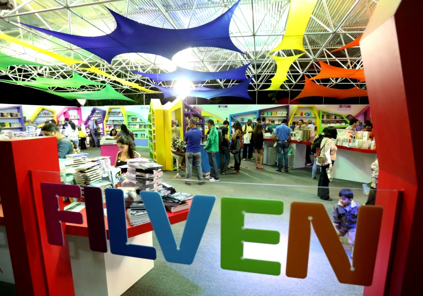 The International Book Fair of Venezuela (FILVEN), held in the historic center of Caracas every year. File photo.