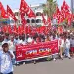 Communist Party of India (Marxist) protest in Khila Warangal, Telengana, India, on May 10, 2022. Photo: Jagadish Kumar.
