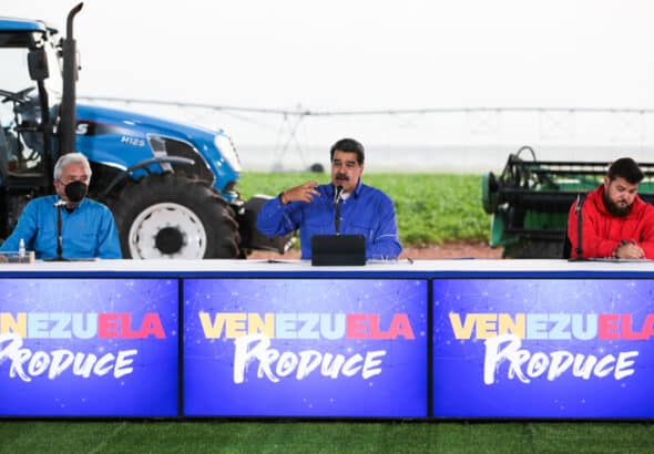 President Maduro at a press conference. Photo: Presidential Press.