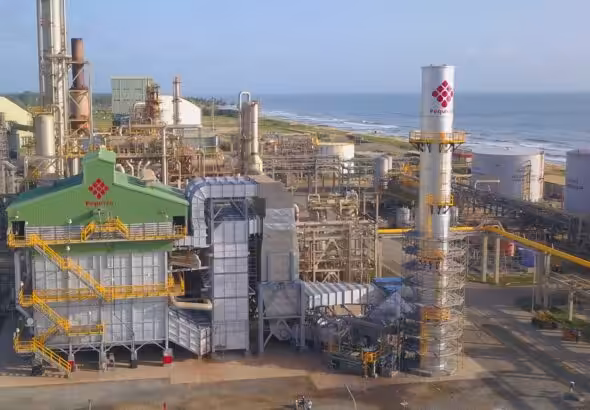 Venezuelan fertilizer company Monómeros, is a subsidiary of Pequiven (PDVSA). In this photo main Pequiven Plant in Carabobo state, Venezuela. Photo: Twitter/@PequivenCPHC