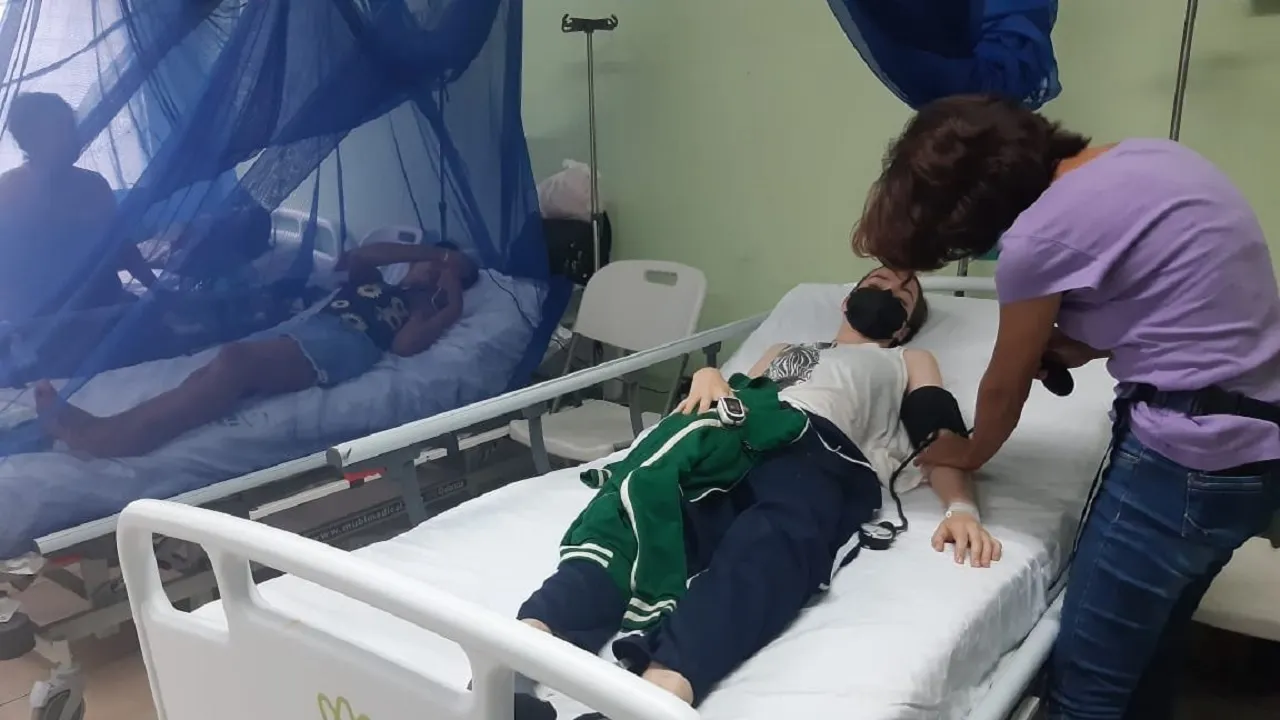 Orla receiving free treatment in a Nicaraguan public hospital. Photo: Casa Benjamin Linder.