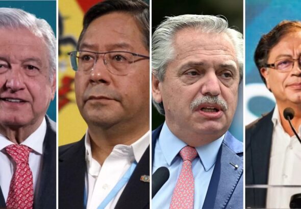 Mexican President Andrés Manuel López Obrador, Bolivian President Luis Arce, Argentine President Alberto Fernández and Colombian President Gustavo Petro have released a joint statement against the lawfare suffered by Argentine Vice President Cristina Fernández de Kirchner. Photo: RedRadioVE.