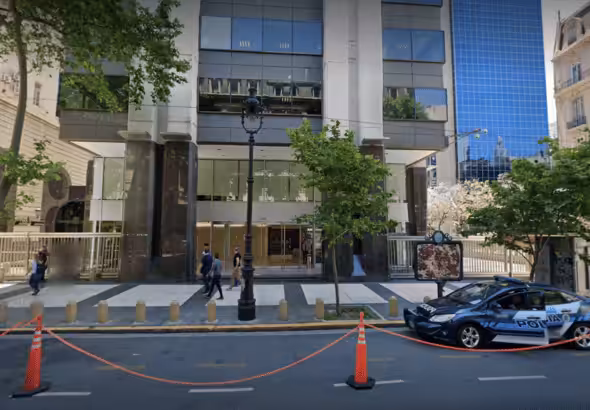 A Google "street view" of the Israeli embassy in Buenos Aires. Photo: Google.