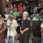 African People's Socialist Party leaders in a press conference. Photo: BAP.