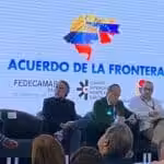 New Colombian authorities and businesspersons from both countries during the second day of the "Acuerdo de la Frontera" meeting held in Cúcuta, August 18, 2022. Photo: Monitoreamos.com.