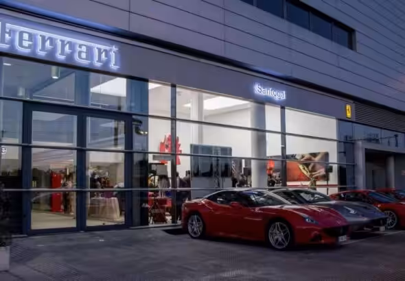 This photo of a Ferrari store in eastern Caracas, that opened a few months ago, has ignited a debate about the real dimension of Venezuela's economic recovery. File photo.
