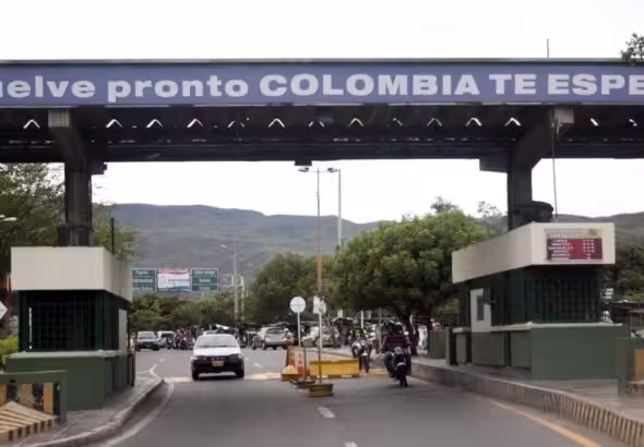 Colombia-Venezuela border crossing, seen from the Colombian side. File photo.