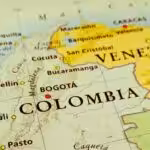 Map showing Venezuelan and Colombian territories. Photo: Getty Images.