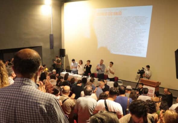 The Union of Socialist Forces has resolved to end the conservative regime in Turkey led by Recep Tayyip Erdoğan and his right-wing Justice and Development Party (AKP). Photo: Evrensel.