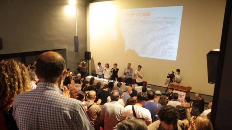 The Union of Socialist Forces has resolved to end the conservative regime in Turkey led by Recep Tayyip Erdoğan and his right-wing Justice and Development Party (AKP). Photo: Evrensel.