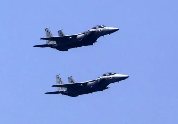 Two Israeli military jets. Israel has carried out hundreds of attacks on targets inside government-controlled parts of Syria in recent years but rarely acknowledges or discusses such operations. Photo: Jack Guez/AFP.