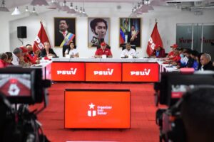 PSUV authorities, led by Diosdado Cabello, issued statements about the result of grassroots elections this Monday, September 5, 2022. Photo: PSUV.