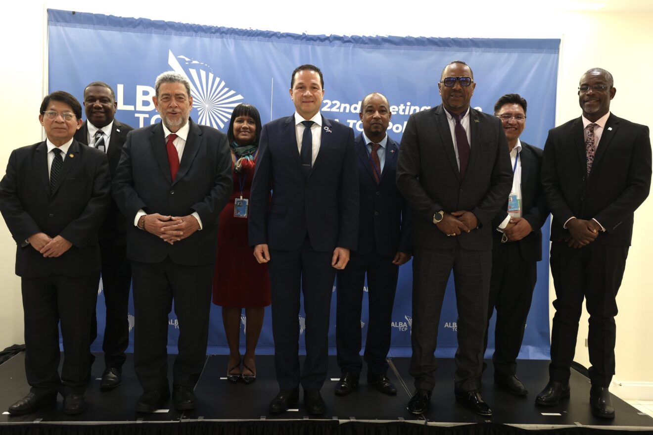 Foreign ministers of the members states of ALBA-TCP. Photo: Twitter/@Fariacrt