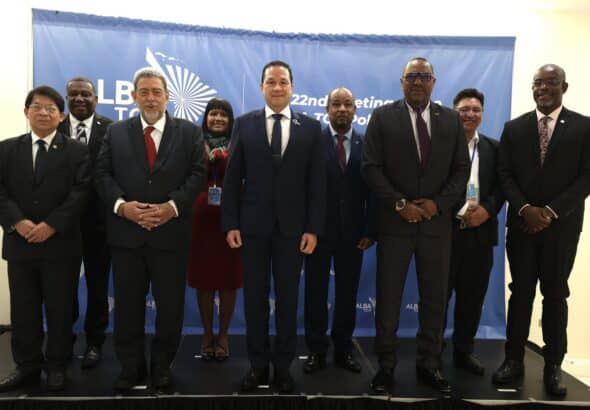 Foreign ministers of the members states of ALBA-TCP. Photo: Twitter/@Fariacrt