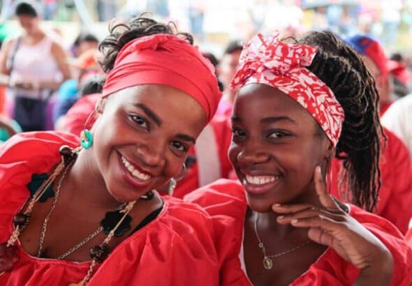 Two Afro-Venezuelan women. The International Day for People of African Descent has been celebrated since 2021. Photo: Twitter/@DrodriguezMinci.