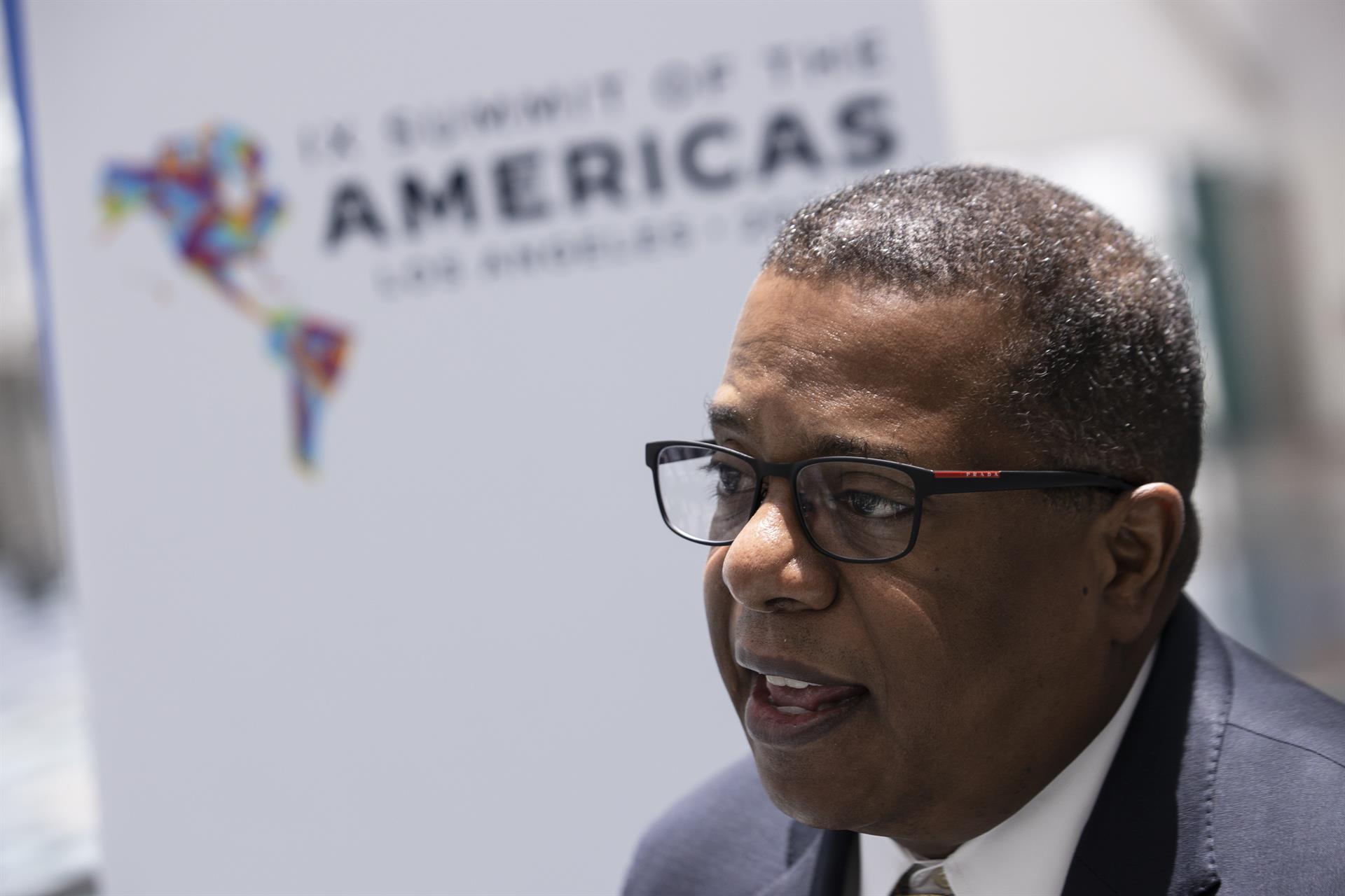 US Undersecretary of State for the Western Hemisphere Brian Nichols during the Summit of the Americas. Photo: EFE/Alberto Valdés.