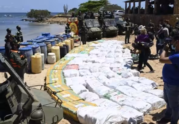 The biggest drug bust in a decade, arranged on the coast of Falcón. Photo: Últimas Noticias.