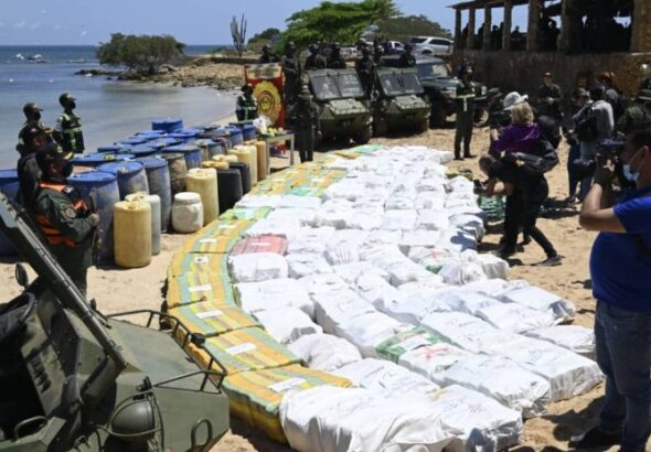 The biggest drug bust in a decade, arranged on the coast of Falcón. Photo: Últimas Noticias.