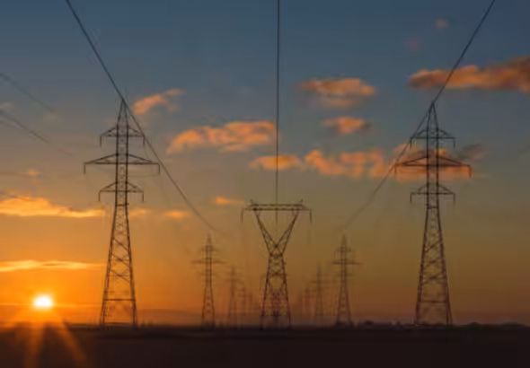 View of a section of an electric grid. File photo.