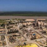 A view of the extensive grounds of Monómeros fertilizer company, in Barranquilla, Colombia. File photo.