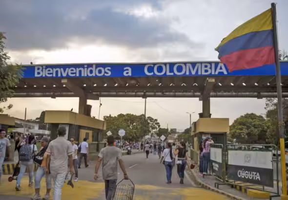 Border crossing between Colombia and Venezuela in Táchira state. Photo: RedRadioVE.