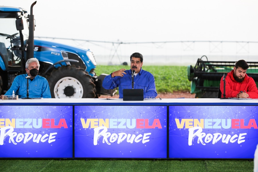 President Nicolás Maduro in a program discussing the development of the agricultural sector of Venezuela. Photo: Presidential Press.