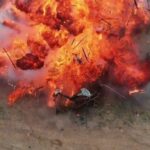 Narco-jet being destroyed by the Venezuelan Army as part of state efforts to stop drug trafficking originating in Colombia and destined to the United States. Photo: Twitter/@dhernandezlares.