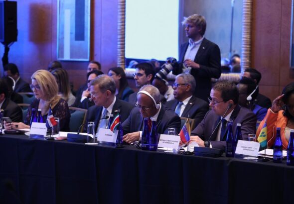 Venezuelan Foreign Minister Carlos Faría at a meeting. Photo: File photo.