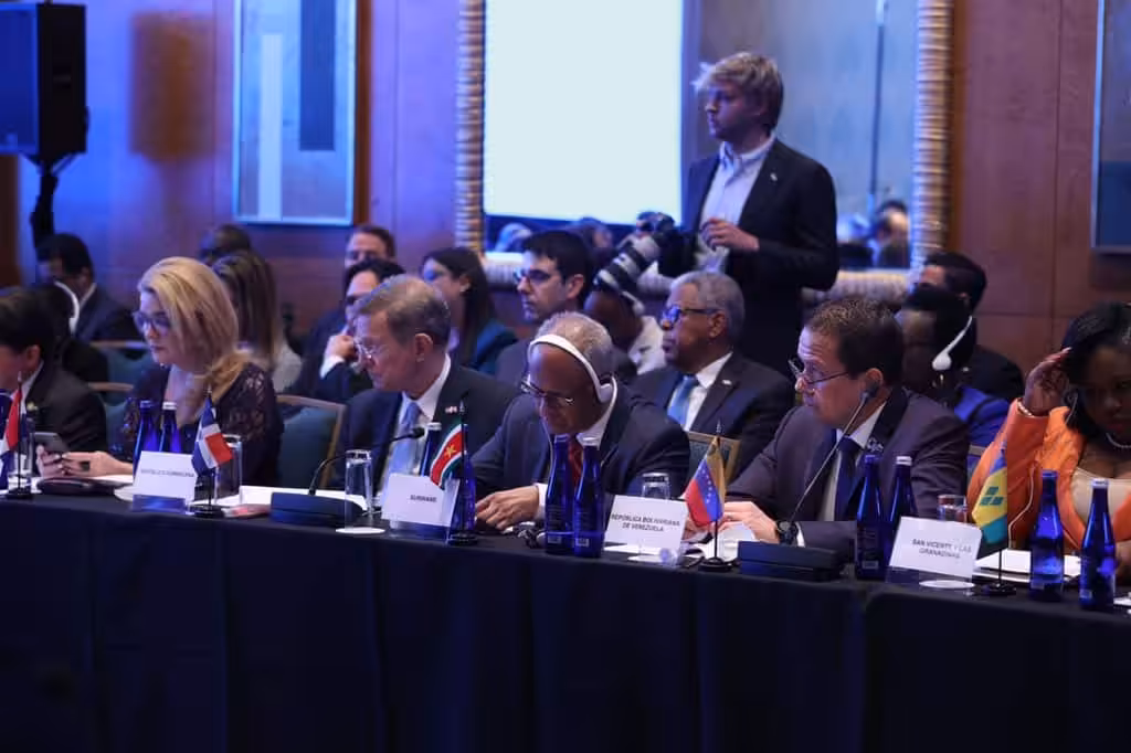 Venezuelan Foreign Minister Carlos Faría at a meeting. Photo: File photo.