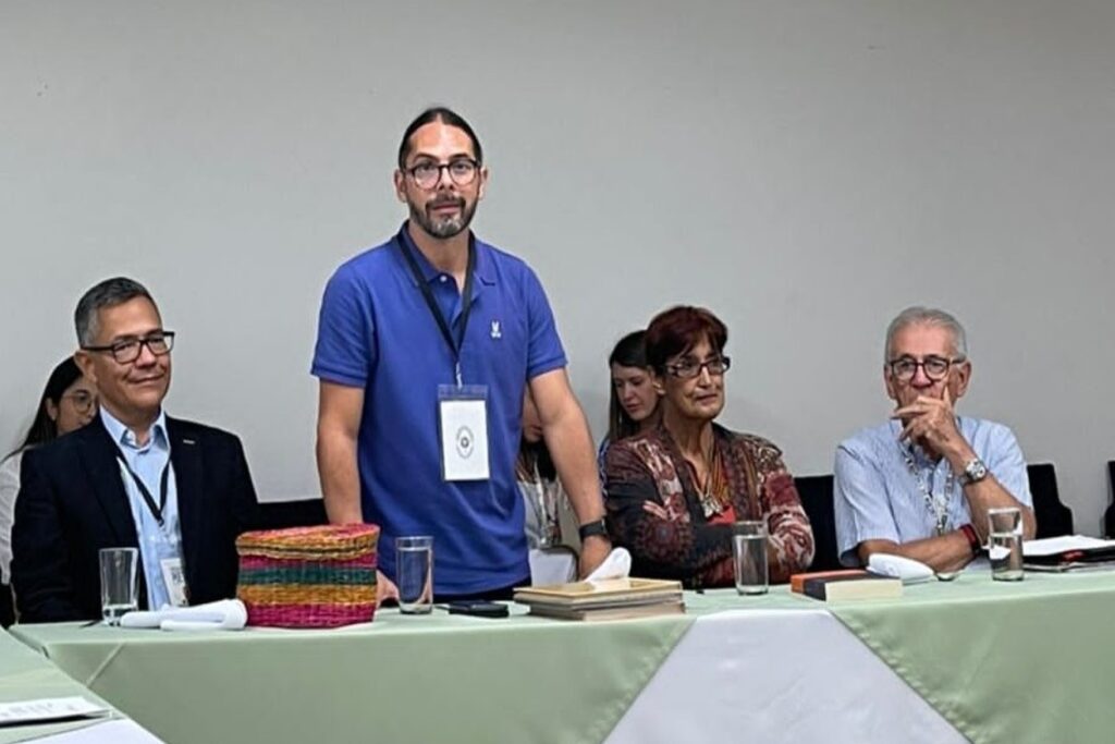 (From left to right) Venezuelan Minister for Culture Ernesto Villegas, Minister for Information Freddy Náñez, Colimbian Minister for Culture Patricia Ariza and the Mayor of Cúcuta Jairo Yánez. Photo: Correo del Orinoco.