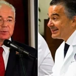 Former CEO of PDVSA Rafael Ramírez (left) and his brother, Fidel Ramírez (right).