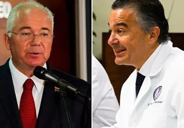 Former CEO of PDVSA Rafael Ramírez (left) and his brother, Fidel Ramírez (right).