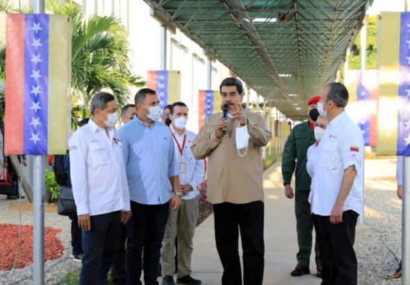 President Maduro at PDVSA's Petrocedeño Industrial Complex, on Friday, September 9. Photo: Presidential Press.