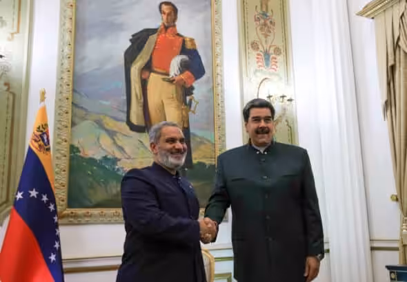 Nicolás Maduro receives OPEC Secretary General Haitham Al Ghais in Miraflores. File photo.