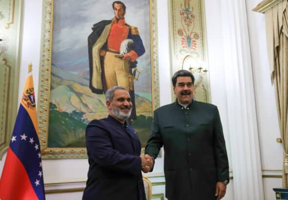 Nicolás Maduro receives OPEC Secretary General Haitham Al Ghais in Miraflores. File photo.