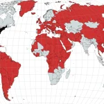 A map of countries where the United States has militarily intervened. Photo: Congressional Research Service.