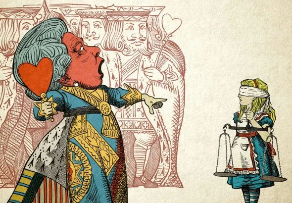 “Off With Her Head.” Illustration: Mr.Fish.