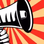 A blaring horn, representing the propaganda that today's media carries out. File photo.