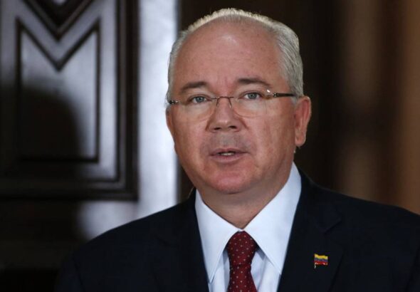 Rafael Ramírez, former PDVSA head and former oil minister of Venezuela, accused of mega-corruption and embezzlement of the Venezuelan oil industry. File photo.