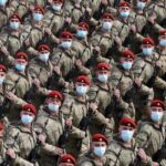 Russian soldiers in a military parade in Moscow. Photo: Vitaly V. Kuzmin.