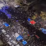 A massive rally in Santiago in support of the new constitution ahead of the vote on September 4. Photo: Daniel Jadue/Twitter.