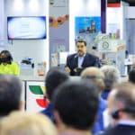 President Nicolás Maduro during his visit to the Iran-Venezuela Scientific, Technological and Industrial Expo, in Caracas. Photo: Presidential Press.