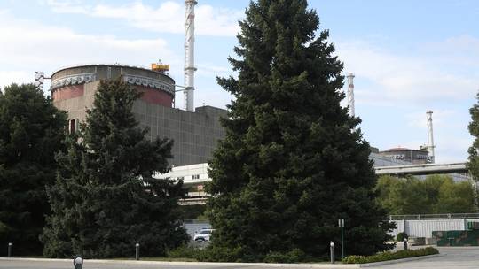 View of nuclear reactors of Zaporozhye nuclear plant. Photo: Sputnik/Konstantin Mihalchevskiy.