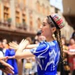 Local residents in Tuancheng of Hotan Prefecture dance for the Corban Festival. Photo: Liu Xin/GT