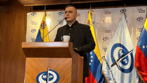 Venezuelan Attorney General Tarek William Saab announcing a campaign against drugs on Thursday, September 8, 2022. Photo: Public Ministry.