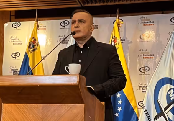 Venezuelan Attorney General Tarek William Saab announcing a campaign against drugs on Thursday, September 8, 2022. Photo: Public Ministry.